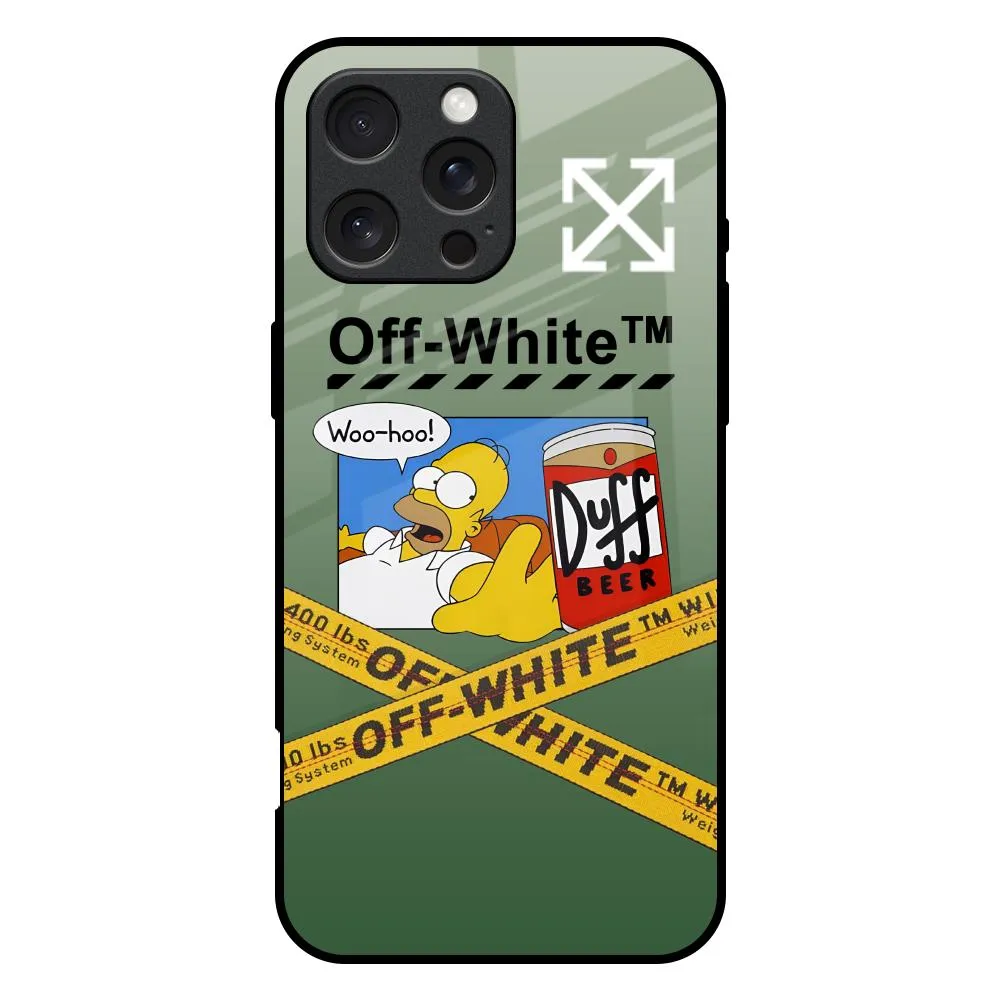Duff Beer Glass Case for iPhone 16 Pro Max Elegant Edge