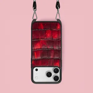 Crossbody Sport Case 1/1 Vesuvio For iPhone 17 Pro In Alligator Protective Gear Smooth Edge Design