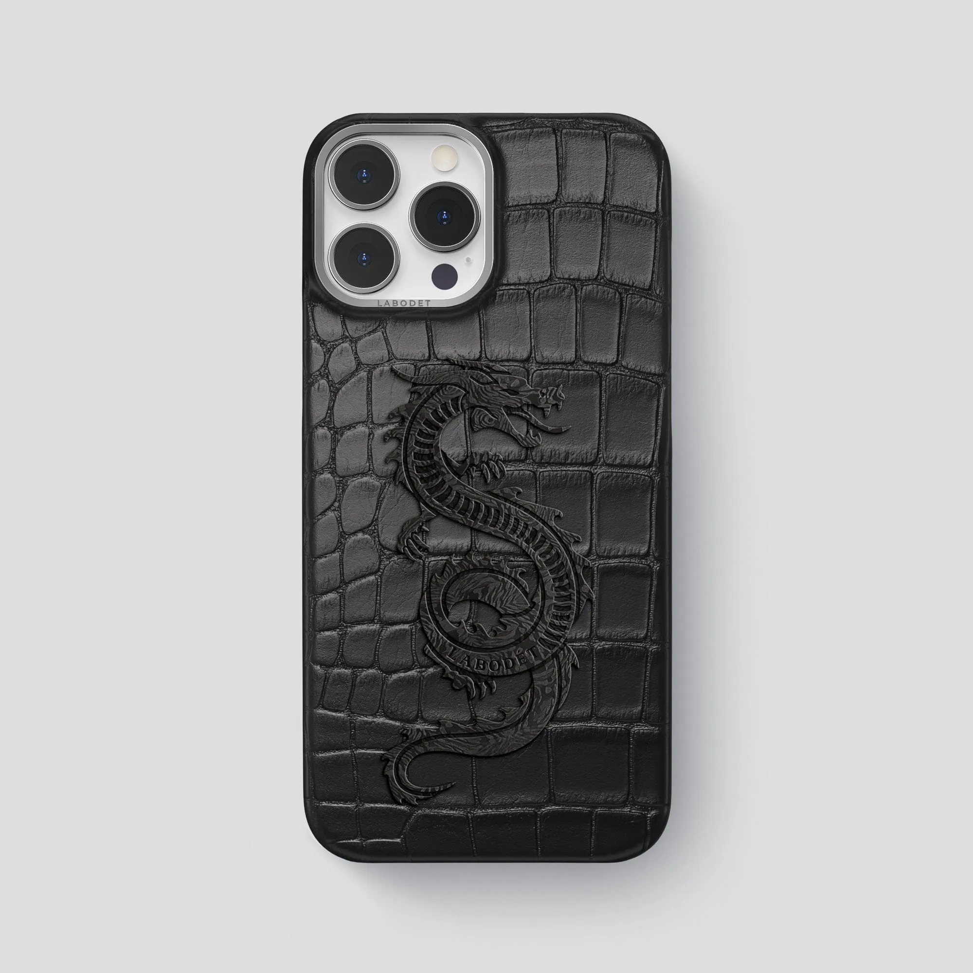 High Quality Classic Case With Carbon Dragon For iPhone 14 Pro Max In Alligator