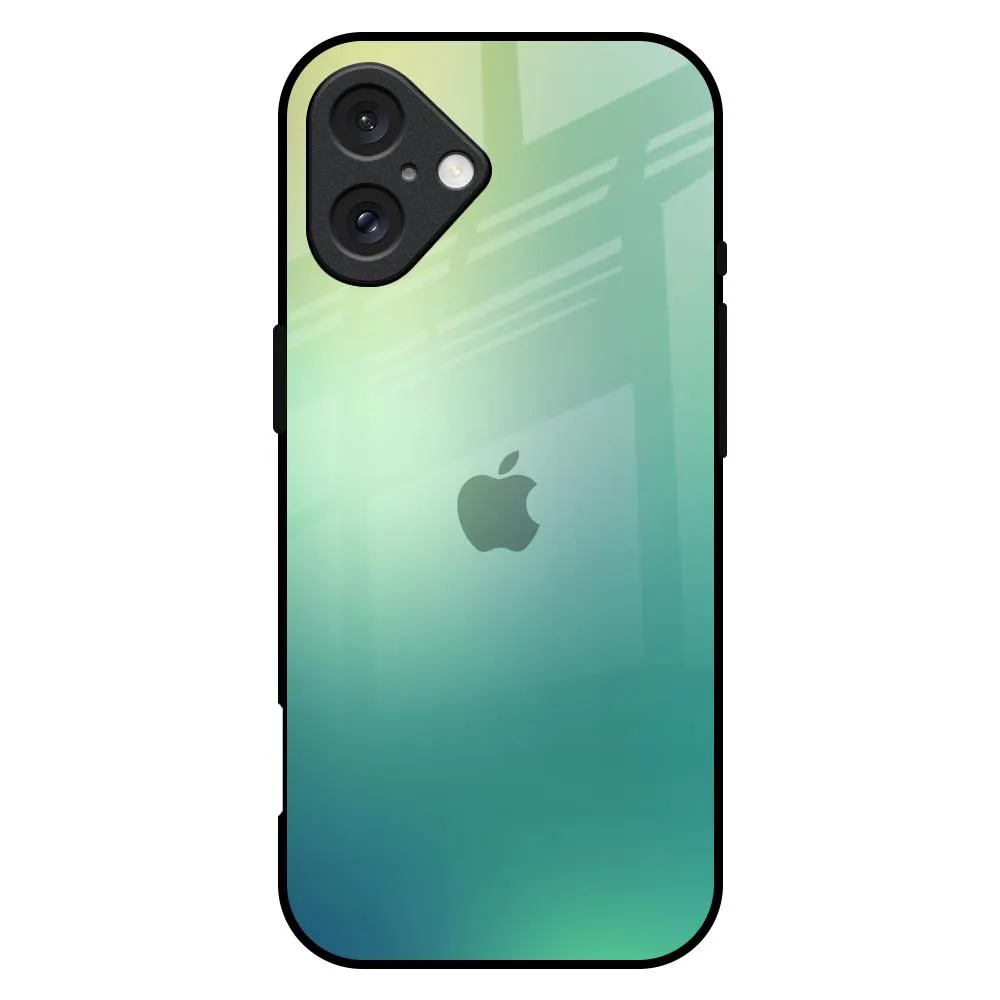 Comfort Design Vivid Detail Dusty Green Glass Case for iPhone 16 Plus