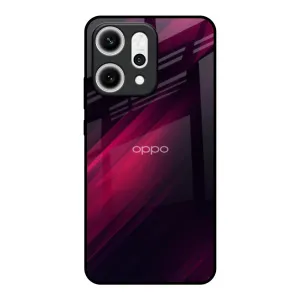 Matte Texture Finish Razor Black Glass Case for Oppo Reno14 5G