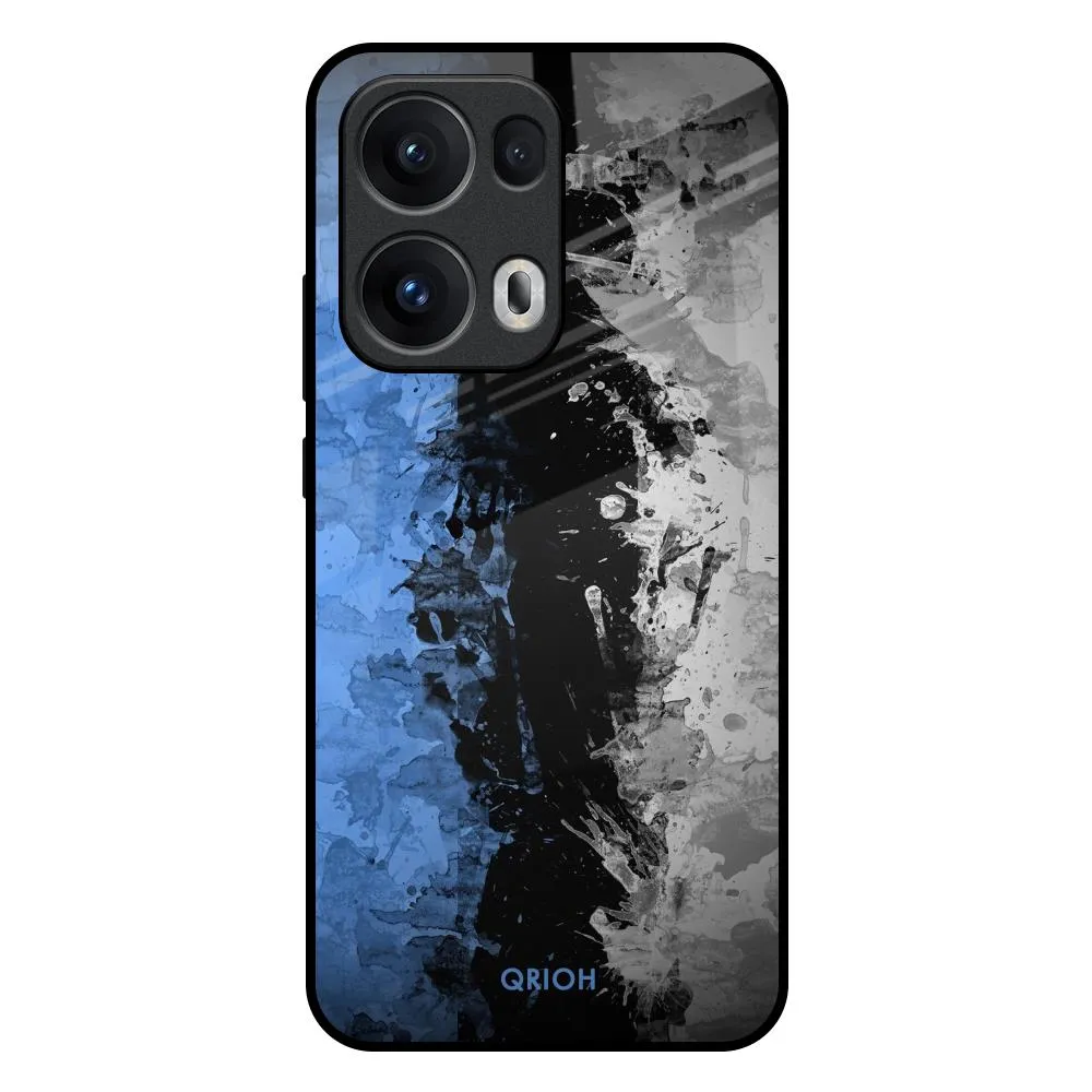 Flexible Protection Minimal Build Texture Dark Grunge Glass Case for Oppo Reno13 Pro 5G
