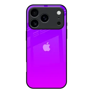 Purple Pink Glass Case for iPhone 17 Pro Protective Lining