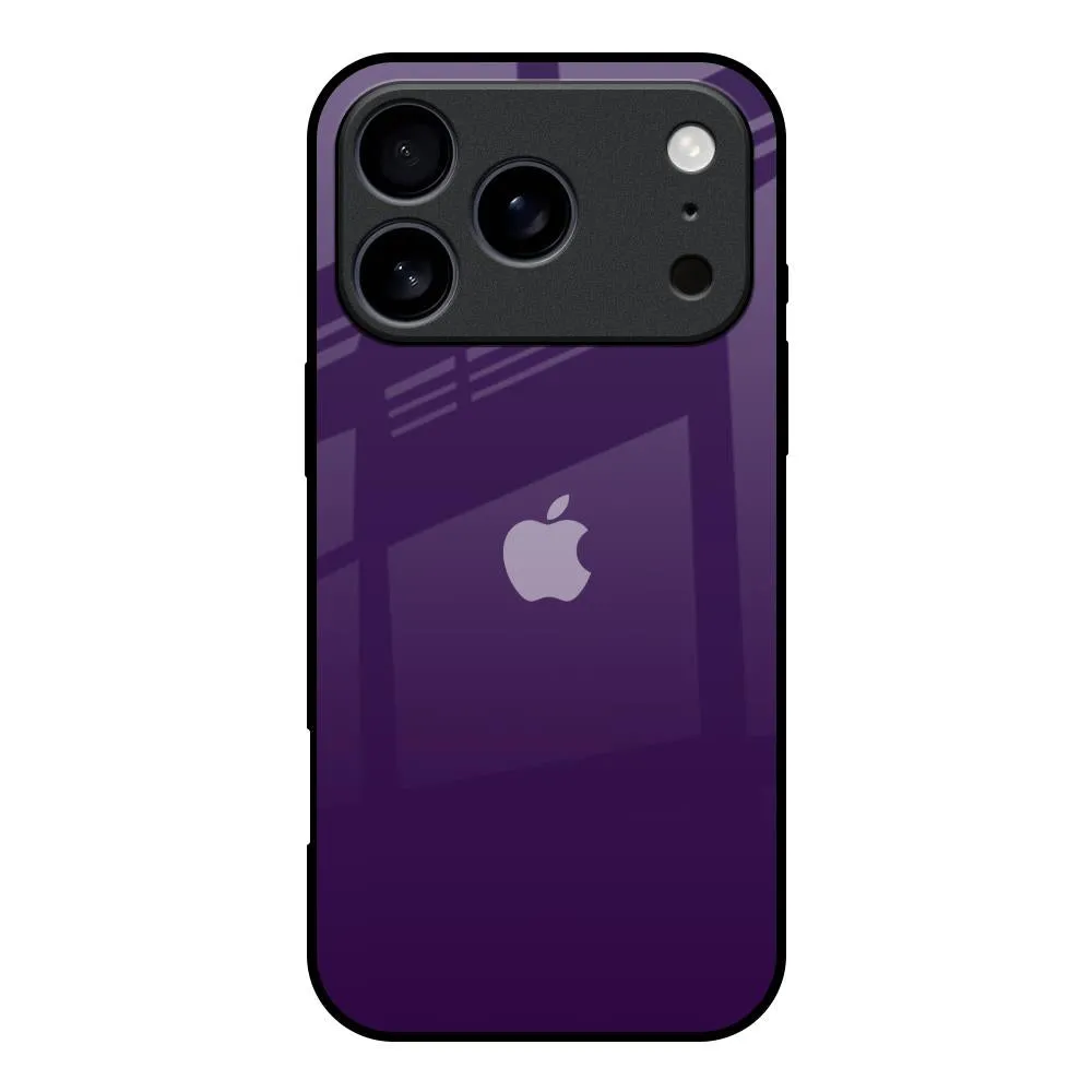 Dark Purple Glass Case for iPhone 17 Pro Daily Grip
