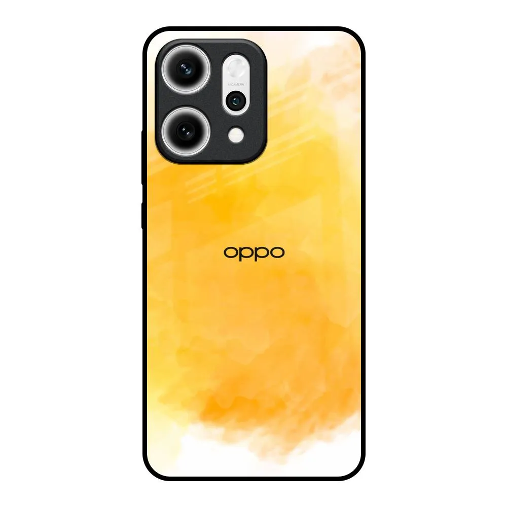 Rustic Orange Glass Case for Oppo Reno14 5G Transparent Look Sporty Appeal