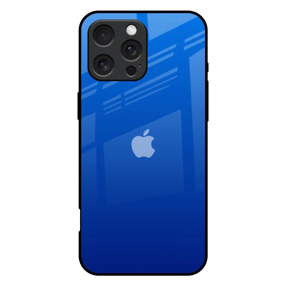 Trendy Layer Flexible Detail Egyptian Blue Glass Case for iPhone 16 Pro Max