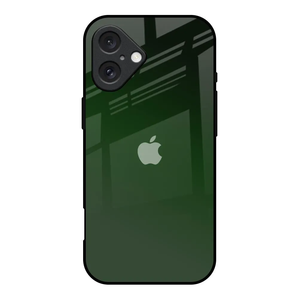 Color Accent Deep Forest Glass Case for iPhone 16