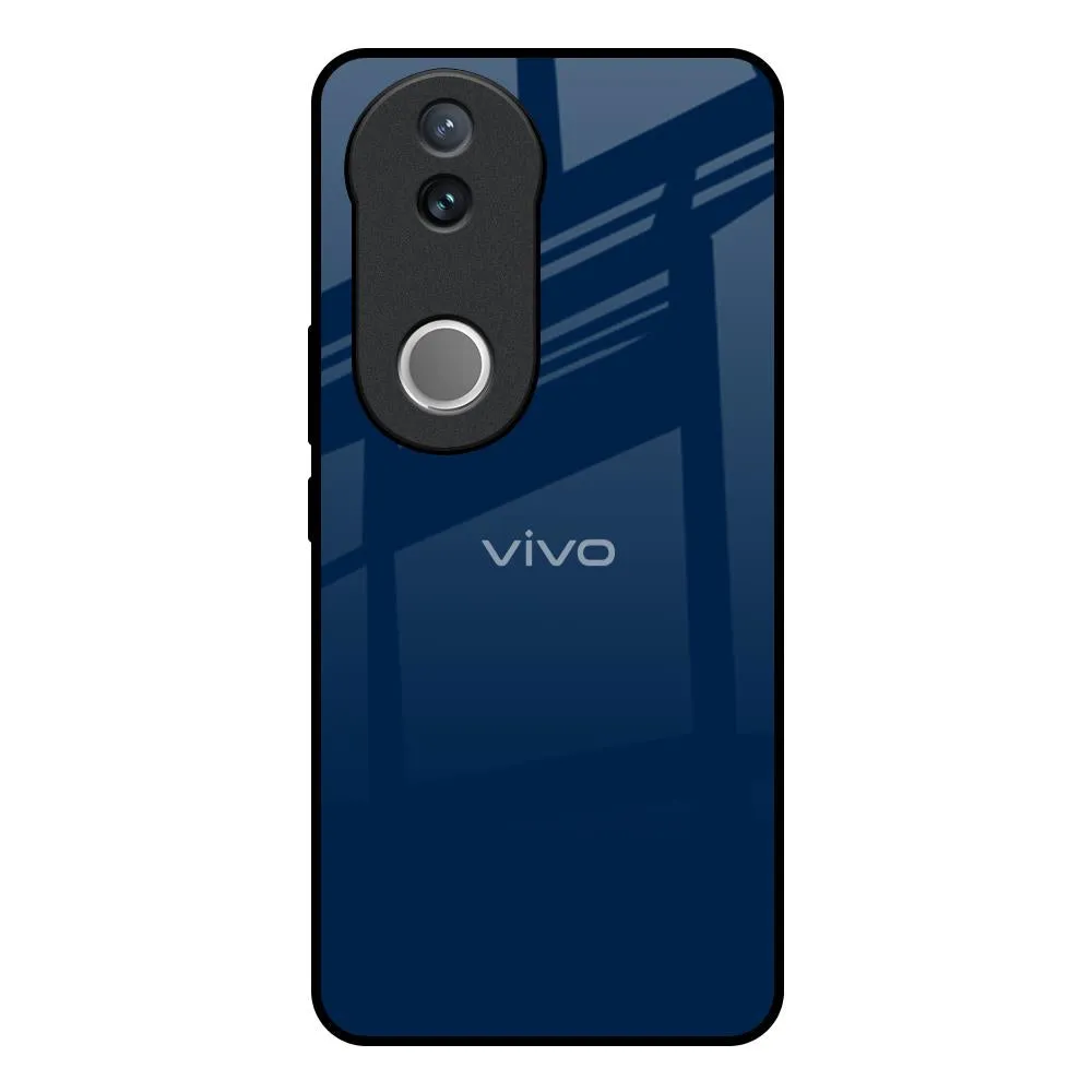 Color Gradient Fashion Texture Royal Navy Glass Case for IQOO Z10R 5G