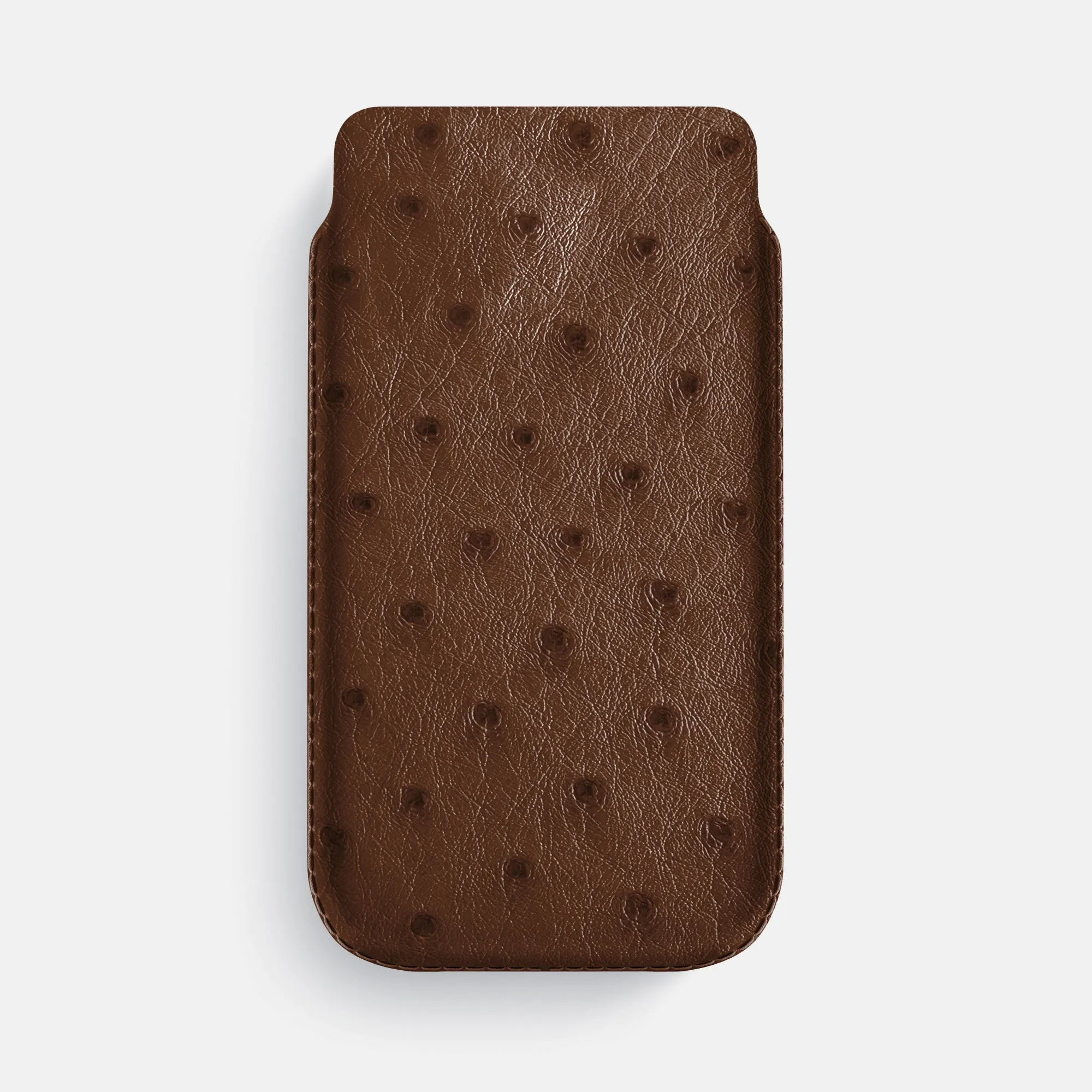 Portable Shield Pouch Case For iPhone 17 Pro Max In Ostrich