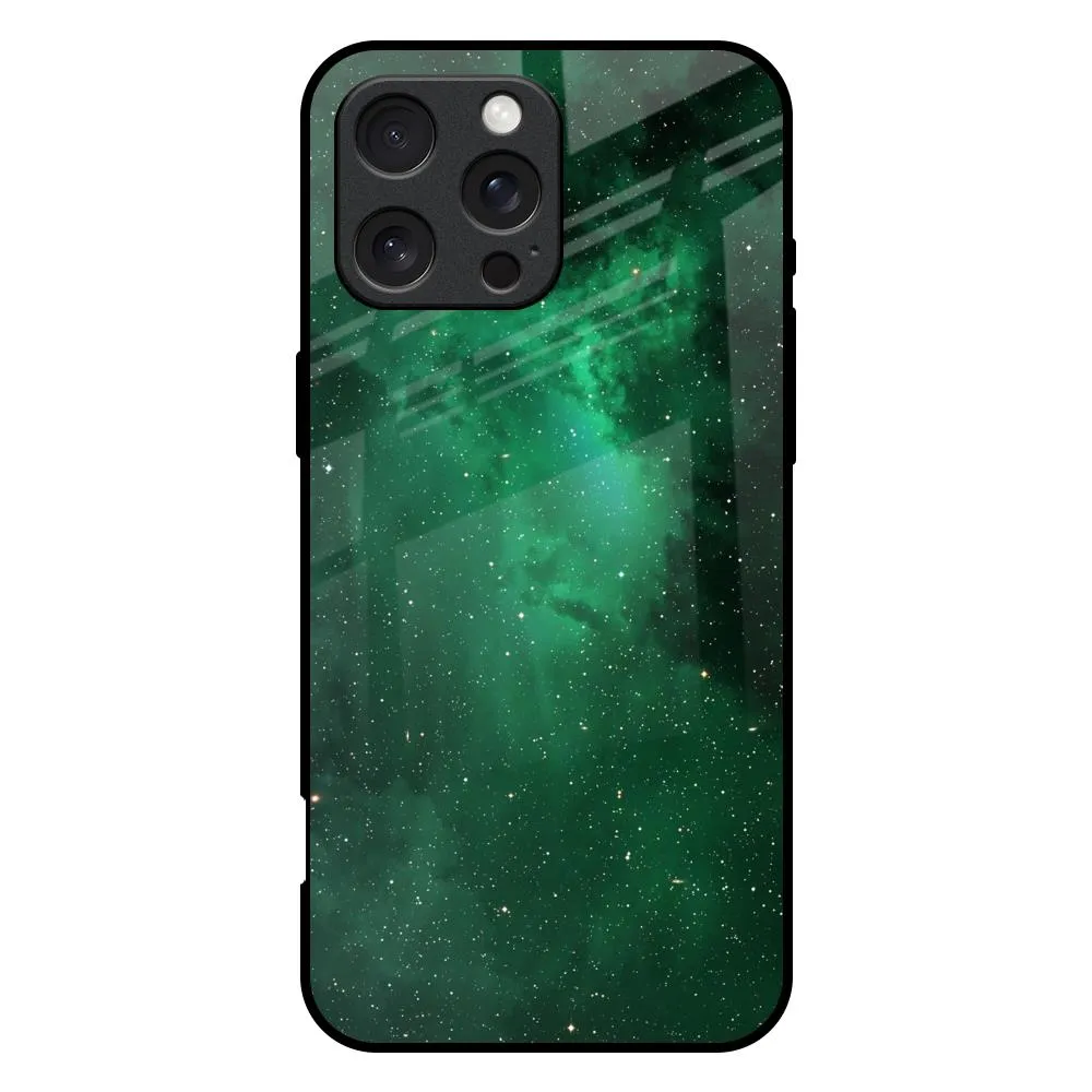 Emerald Firefly Glass Case For iPhone 16 Pro Max Everyday Look