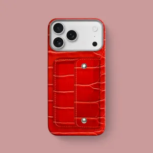 Envelope Case Deep Coral For iPhone 17 Pro Max In Alligator Vivid Pattern Durable Finish