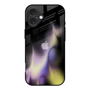 Protective Frame Flames Flow Glass Case for iPhone 16