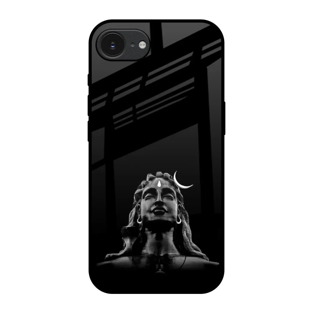 Elegant Shield Comfort Design Adiyogi Glass Case for Apple iPhone 16e