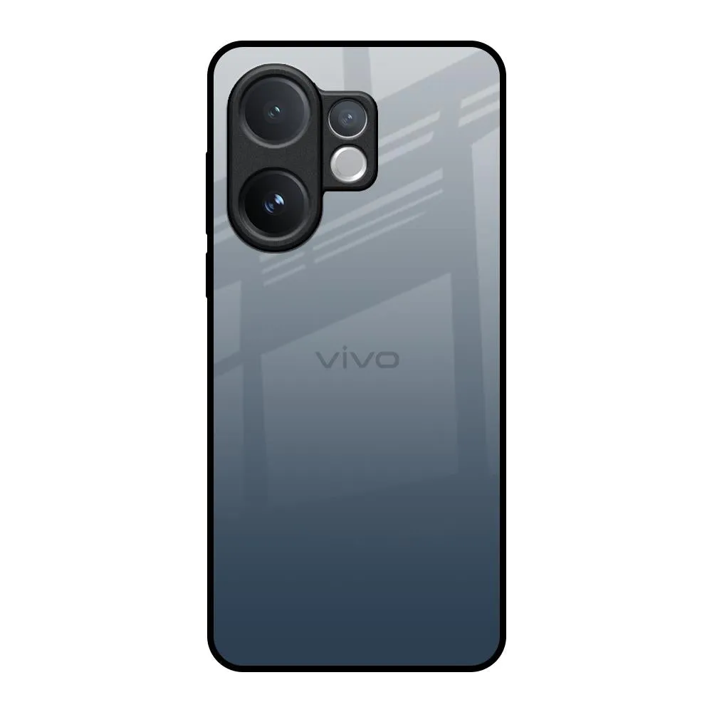 Smokey Grey Color Glass Case For Vivo V60 5G Classic Design Comfort Texture Finish