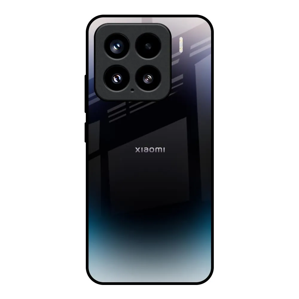 Black Obsidian Glass Case for Mi 15 5G Non Slip Minimal Look