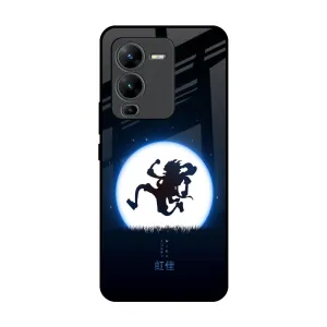 Luffy Nika Glass Case for Vivo V25 Pro Gradient Design