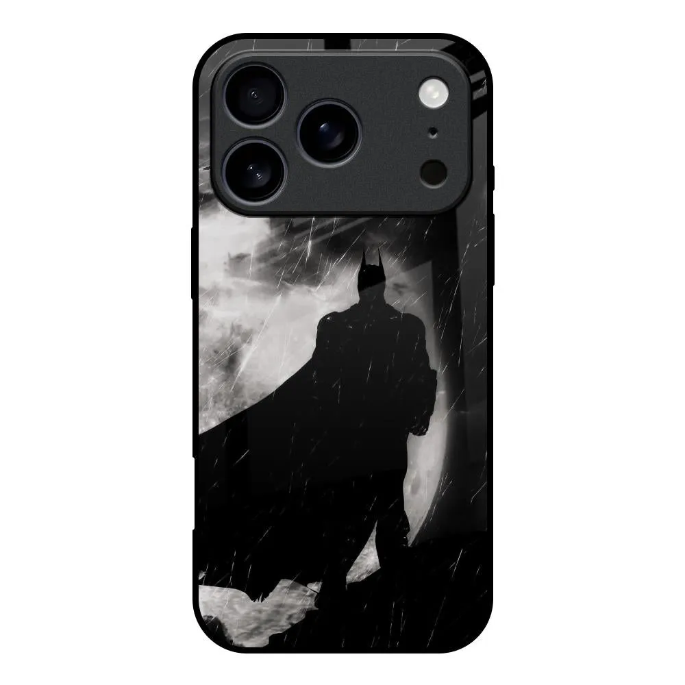 Dark Warrior Hero Glass Case for iPhone 17 Pro Flexible Detail