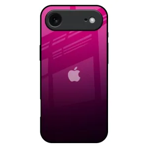 Purple Ombre Pattern Glass Case for iPhone 17 Air Durable structure Minimal Cover