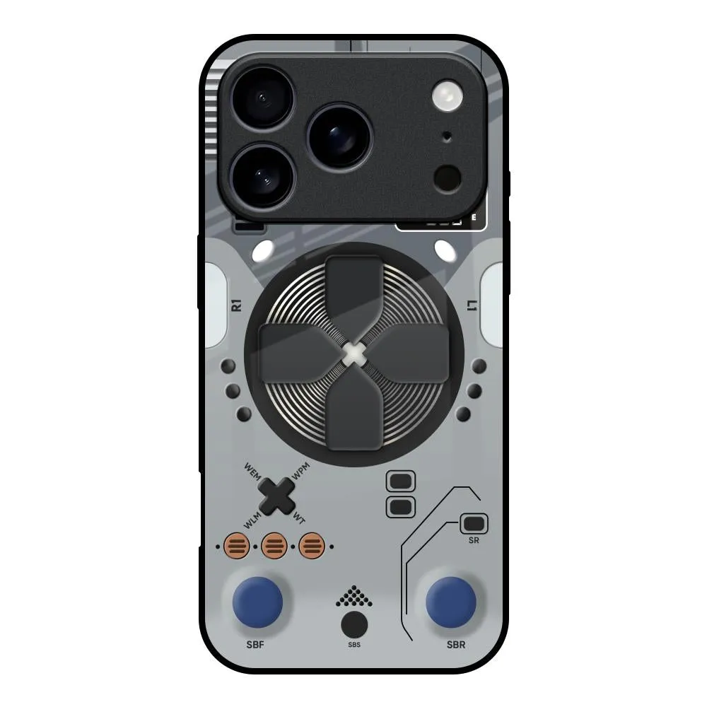 Minimal Texture Layer Gaming Gear Glass Case for iPhone 17 Pro