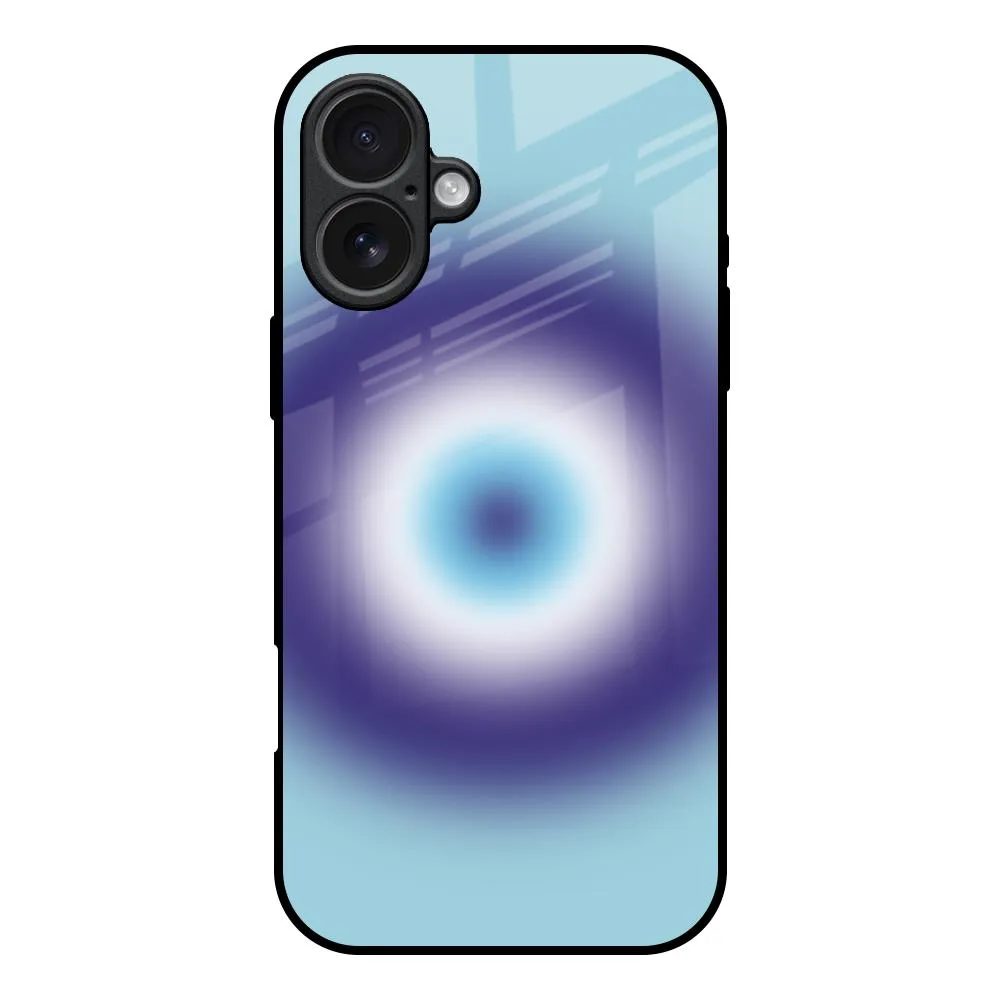 Soft Layer EvilEye Art Glass Case for iPhone 17