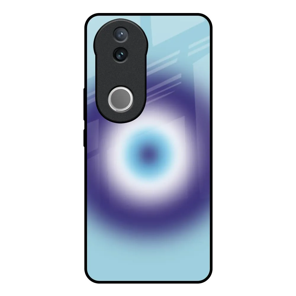 EvilEye Art Glass Case for IQOO Z10R 5G Hard Plastic Elegant Build