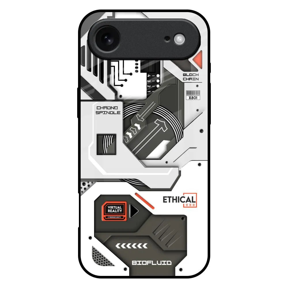 Soft Layer Explore Circuit Glass Case for iPhone 17 Air