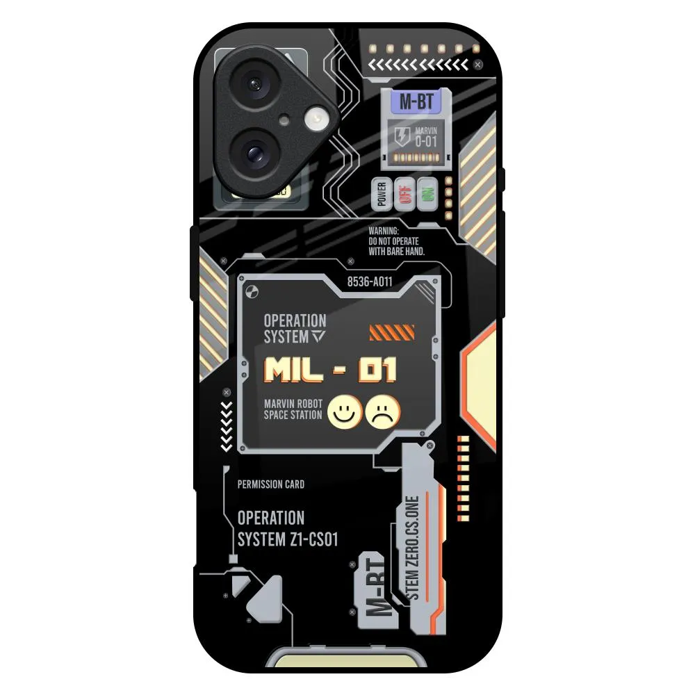 Strong Outline Soft Edge Look Exposed Parts Glass Case for iPhone 16 Plus