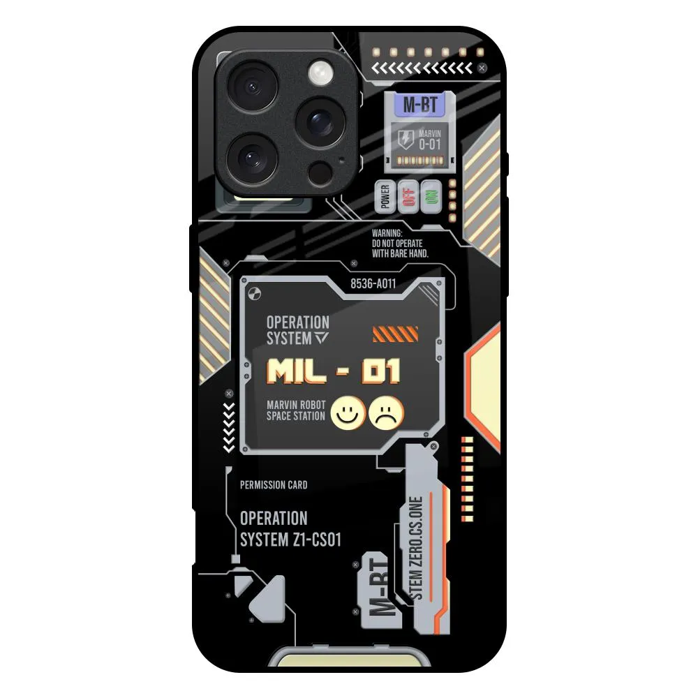 Exposed Parts Glass Case for iPhone 16 Pro Max Reusable Material Modern Minimalism