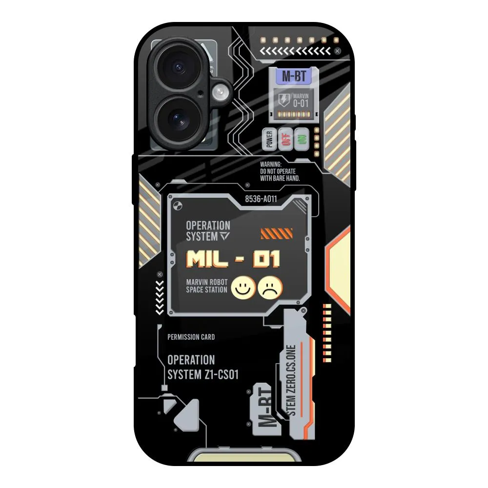 Light Edge Protective Surface Exposed Parts Glass Case for iPhone 17