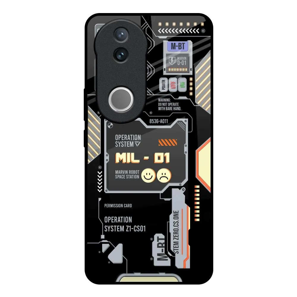 Modern Aesthetic Exposed Parts Glass Case for IQOO Z10R 5G