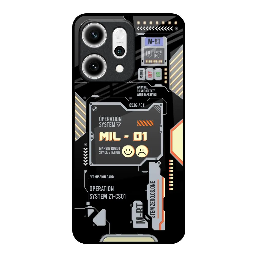 Hybrid Edge Exposed Parts Glass Case for Oppo Reno14 5G