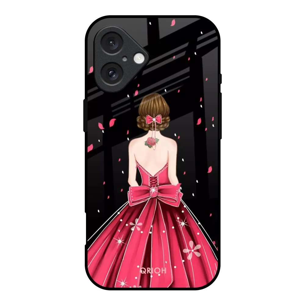 Smooth Edges Fashion Princess Glass Case for iPhone 16