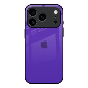 Strong Grip Minimal Feature Amethyst Purple Glass Case for iPhone 17 Pro