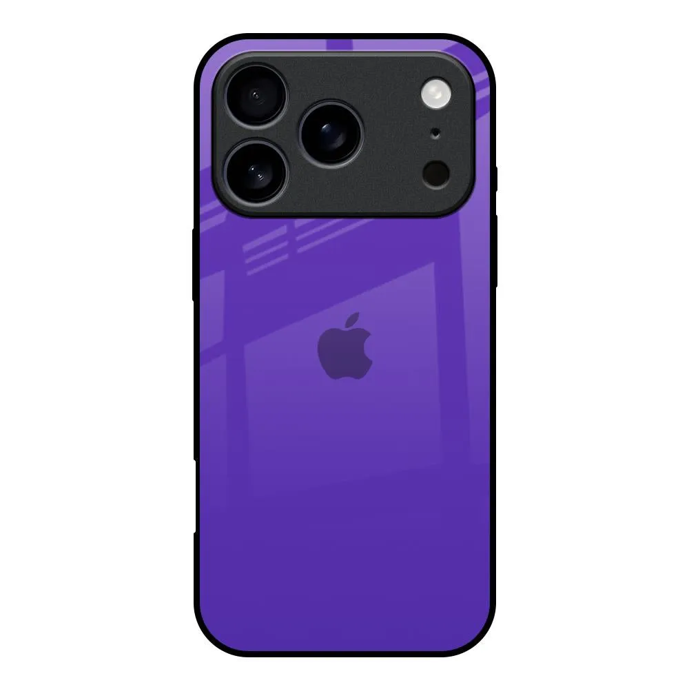 Strong Grip Minimal Feature Amethyst Purple Glass Case for iPhone 17 Pro
