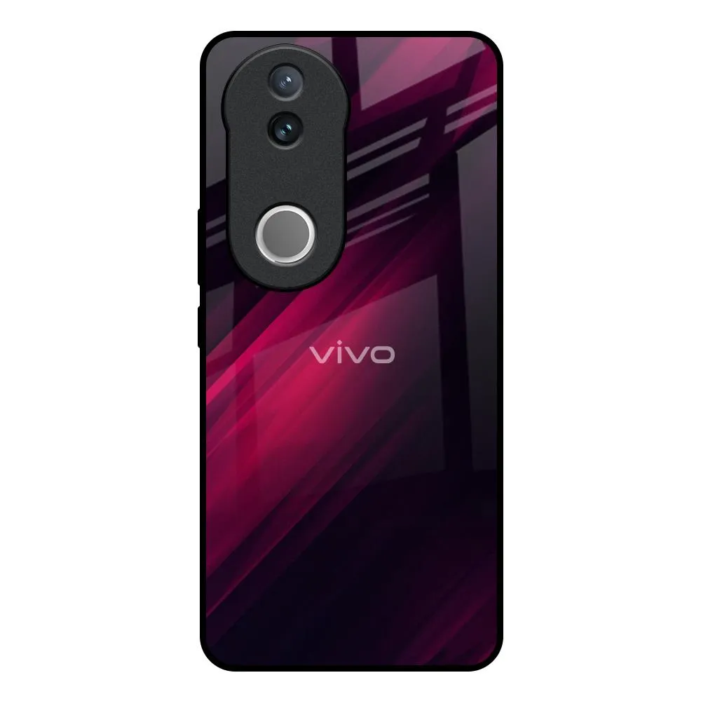 Modern Form Razor Black Glass Case for IQOO Z10R 5G