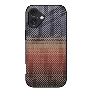 Premium Texture Fiber Artistry Glass Case for iPhone 16