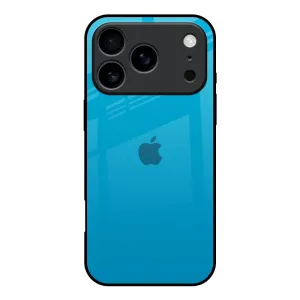 Blue Aqua Glass Case for iPhone 17 Pro Compact Style Rugged Surface
