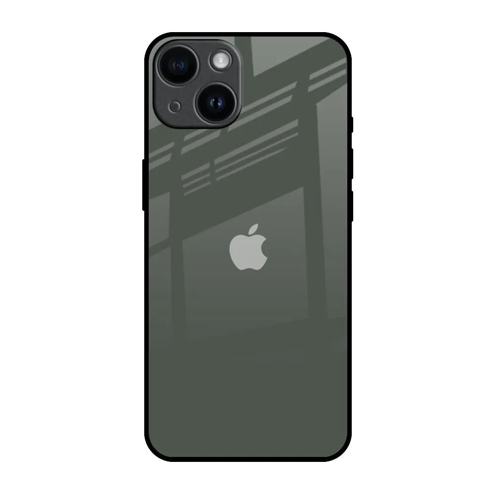 Slim Profile Stylish Layer Charcoal Glass Case for iPhone 14