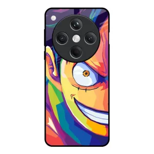 Clear Texture Stylish Grip Texture Monkey Wpap Pop Art Glass Case for Oppo Find X8 5G