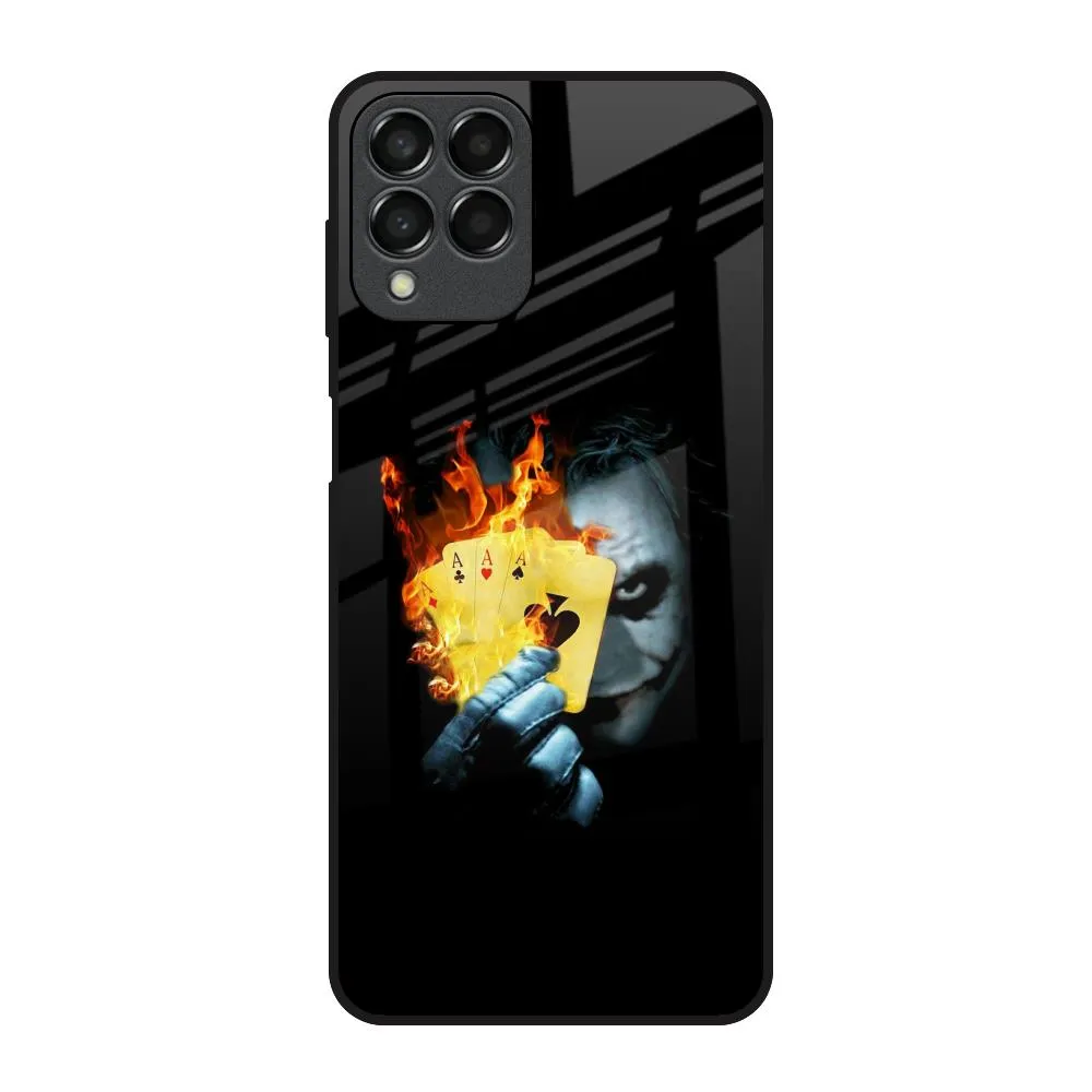 AAA Joker Glass Case for Samsung Galaxy M53 5G Protective Surface