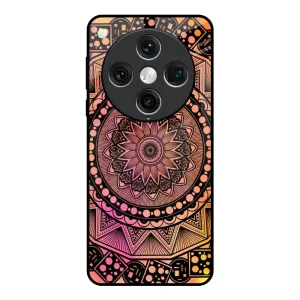 Daily Carry Floral Mandala Glass Case for Oppo Find x8 Pro