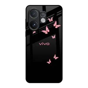 Fly Butterfly Glass Case for Vivo V60 5G Compact Grip Colorful option