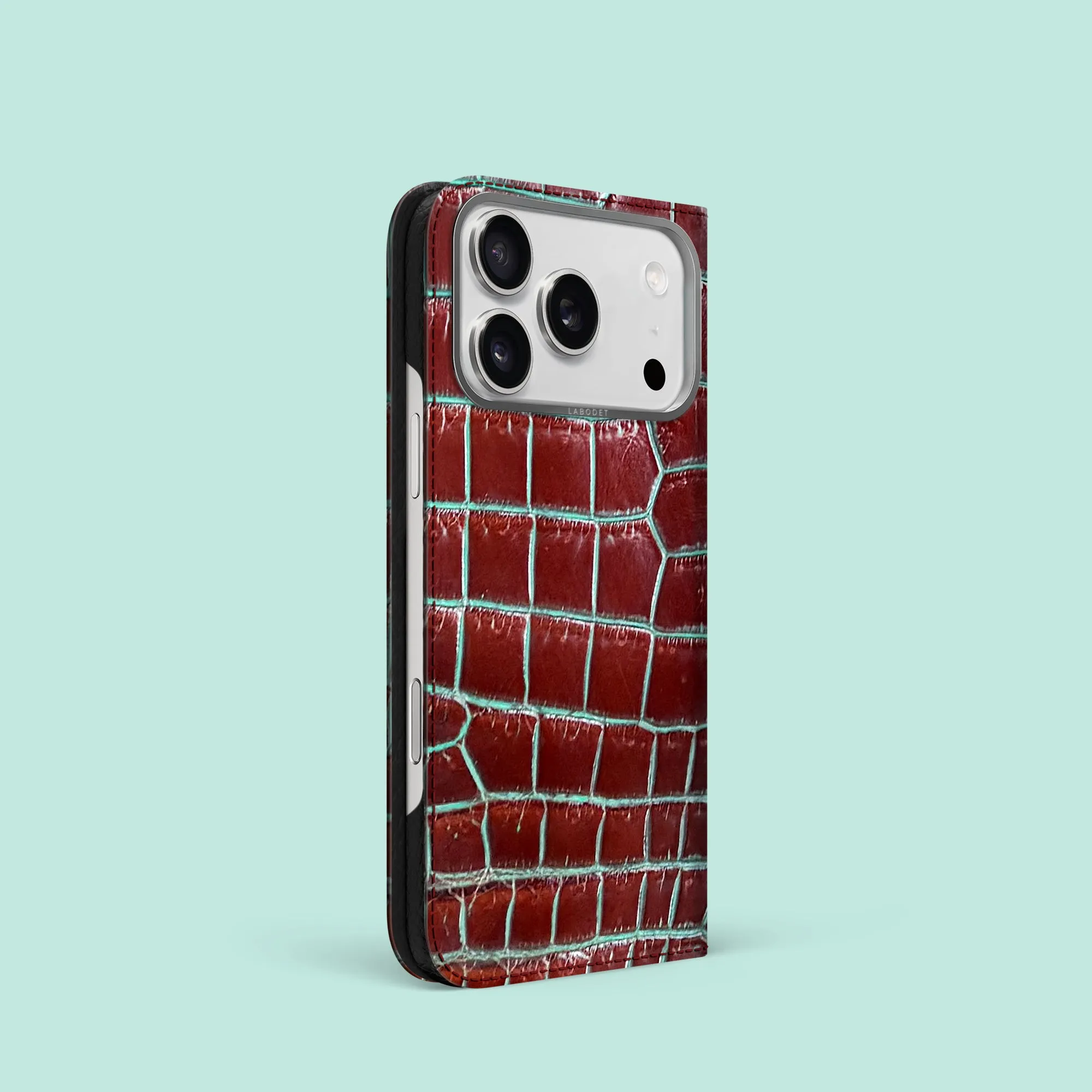 Folio Case 1/1 Clay Court For iPhone 17 Pro In Alligator Premium Style Modern Build