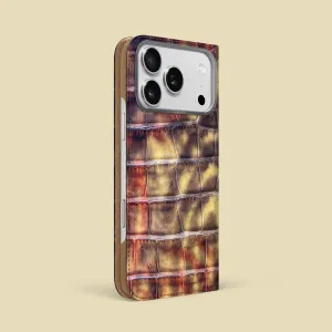 Folio Case 1/1 Sand Wave For iPhone 17 Pro Max In Alligator Elegant Build