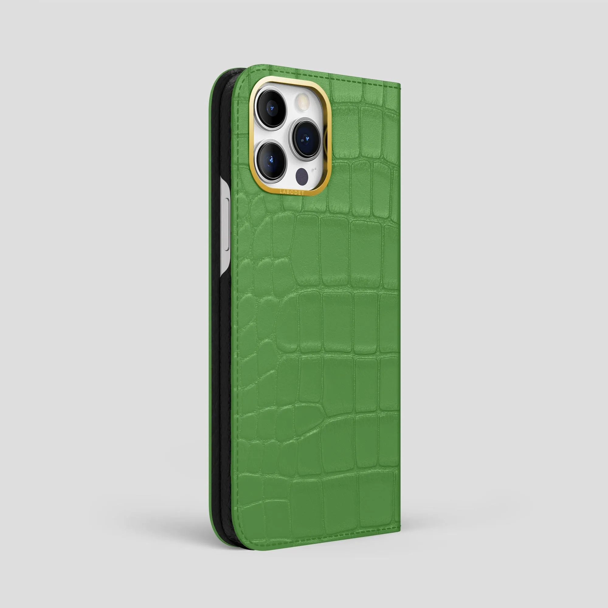 Folio Case For iPhone 14 Pro Max In Alligator Modern Form Vivid Finish