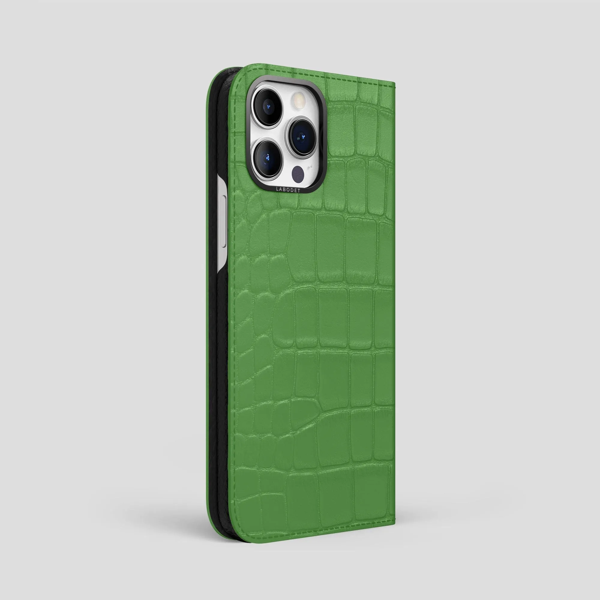 Modern Detail Folio Case For iPhone 14 Pro Max In Alligator
