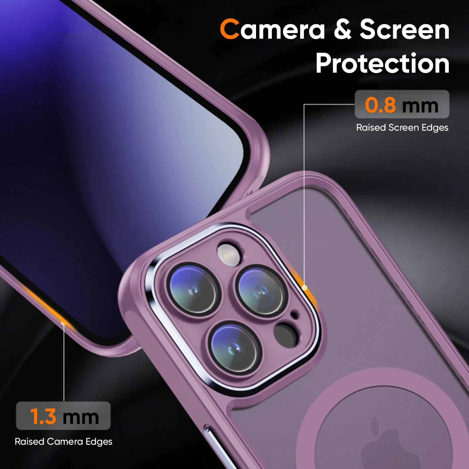Gradient Finish Enhanced Comfort Lavender Magsafe Hybrid Back Cover for iPhone