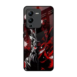 Creative Artwork Modern Edge Layer Dark Character Glass Case for Vivo V25 Pro