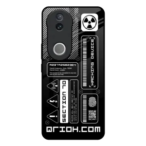 Flexible Feel Futuristic Art Glass Case for IQOO Z10R 5G