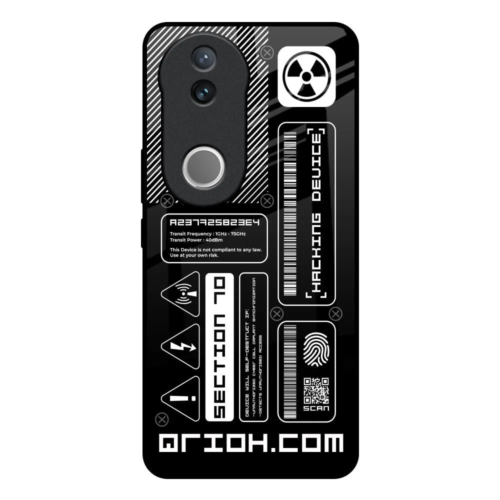 Flexible Feel Futuristic Art Glass Case for IQOO Z10R 5G